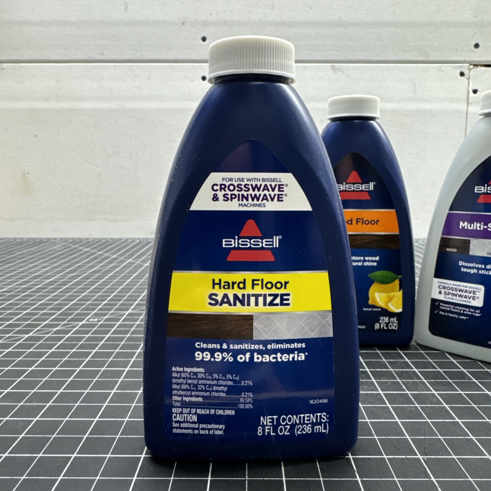 Bissell Cleaner Multi-Surface Wood Floor Set 236mL 8 Fl Oz x4 B3