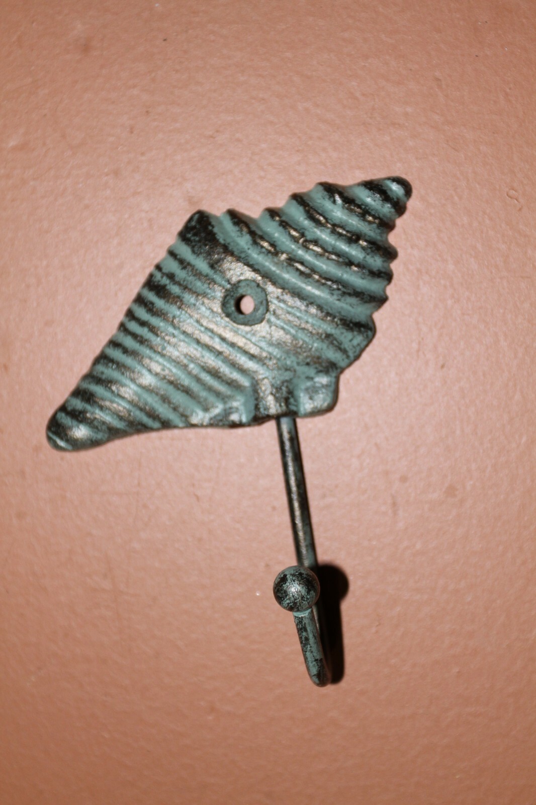 Bronze Look Ocean Theme Wall Hooks, Cast Iron, Nautical Escape 4 pcs