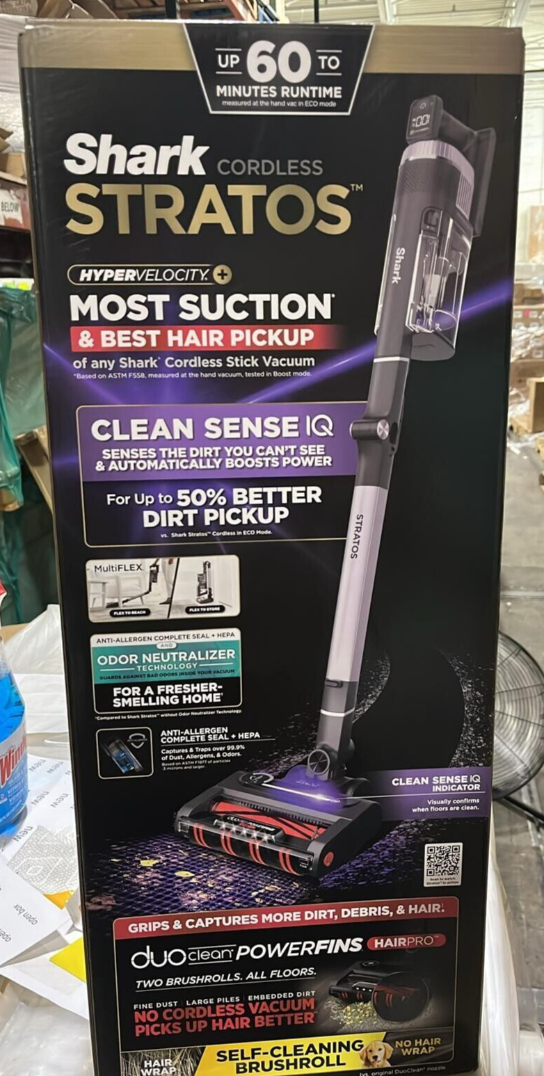 Shark – Stratos MultiFLEX Cordless Stick Vacuum Ash Purple (IZ862H) Used