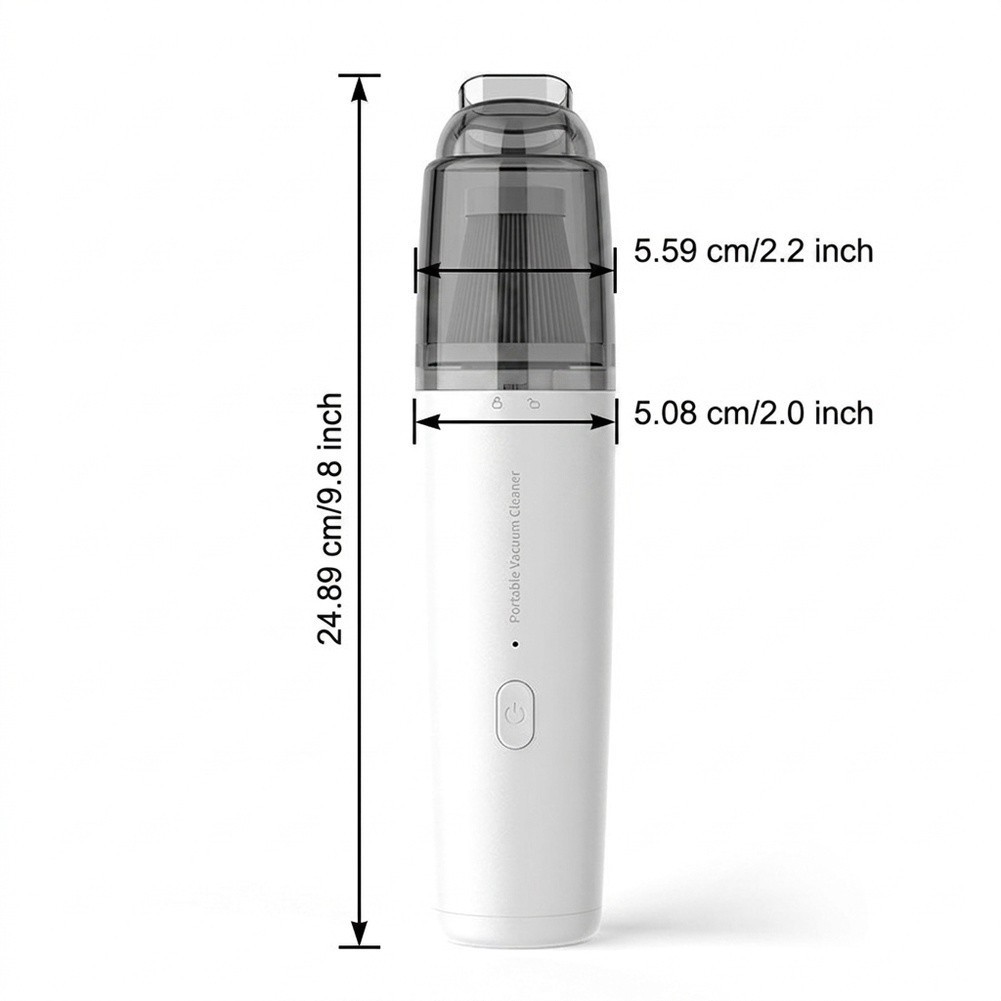 Cordless Cleaning Device for Home Car and Small Spaces with Easy Empty Bin