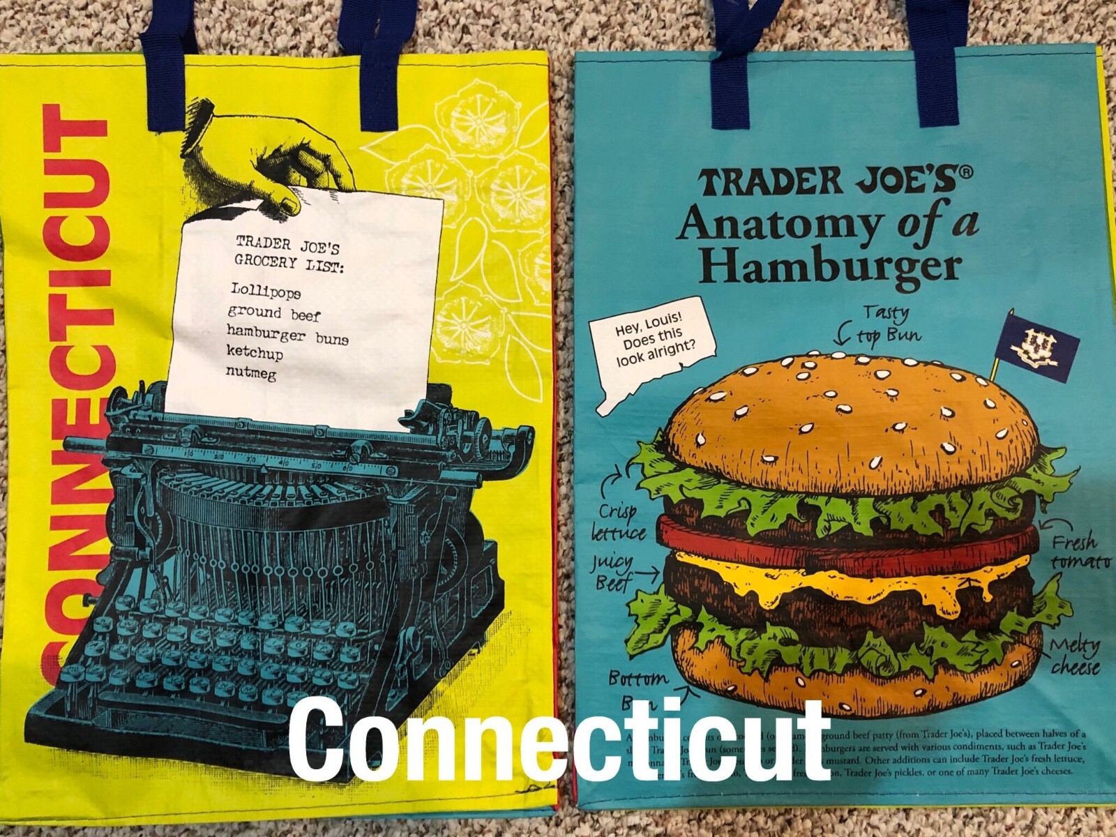 UPICK 5(20Choices) Trader Joe’s ECO Reusable Shopping Grocery Gift Tote Bags NWT