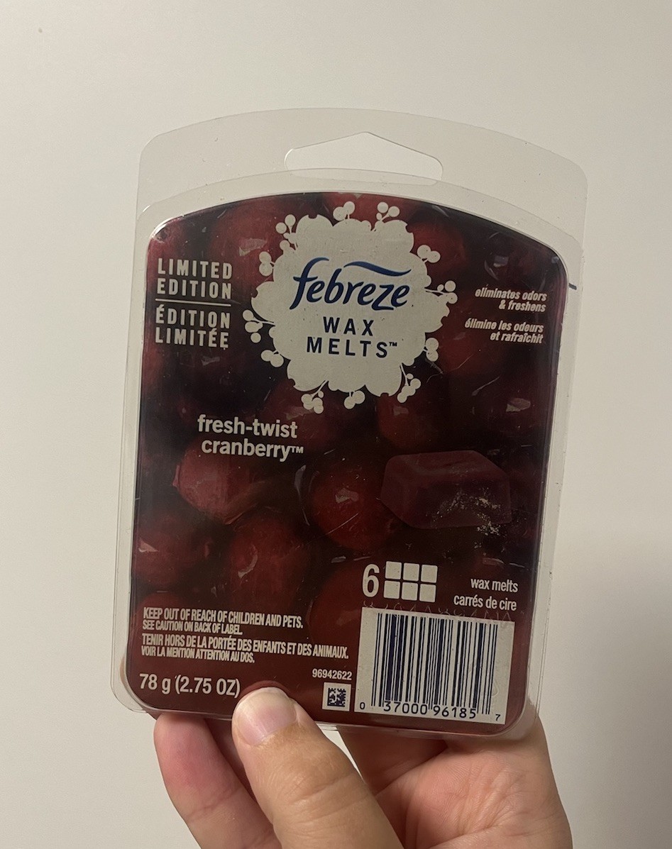 Febreze Fresh Twist Cranberry Wax Melts 6 Cubes in Pack NEW Holiday 2.75oz