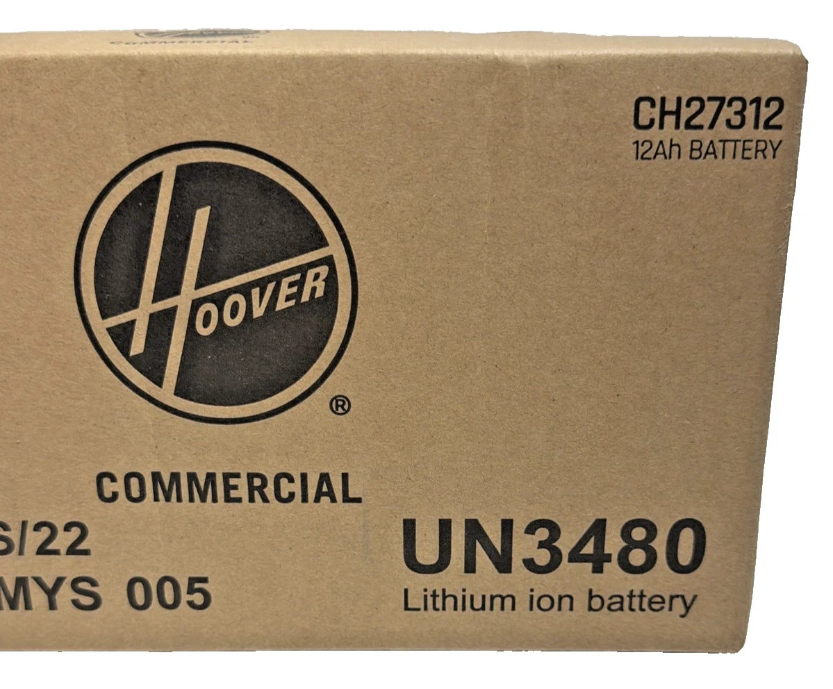 Hoover Commercial CH27312 Battery 40V Li-Ion 12A for Vacuum UN3480 New in Box