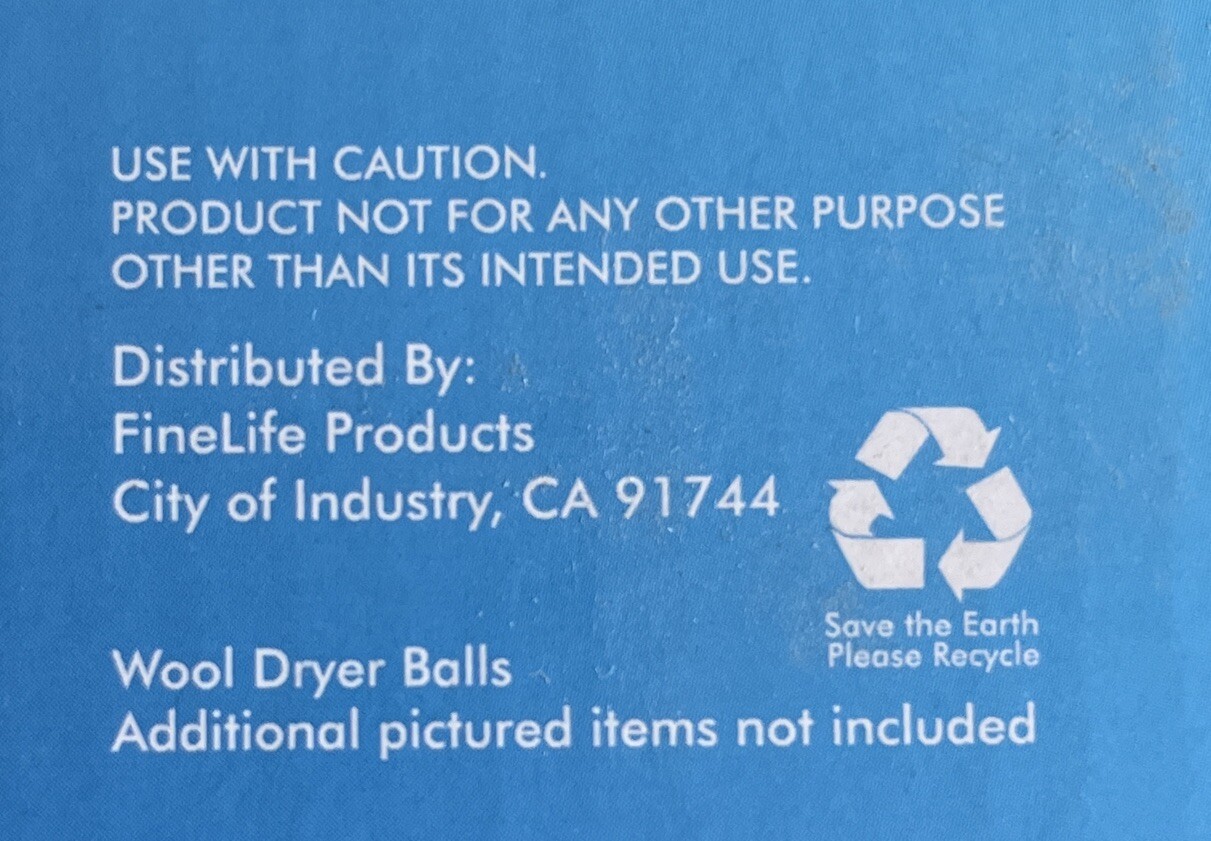 Total Vision Wool Dryer Balls Natural Fabric Softener Set Of 6 Reduces Wrinkles