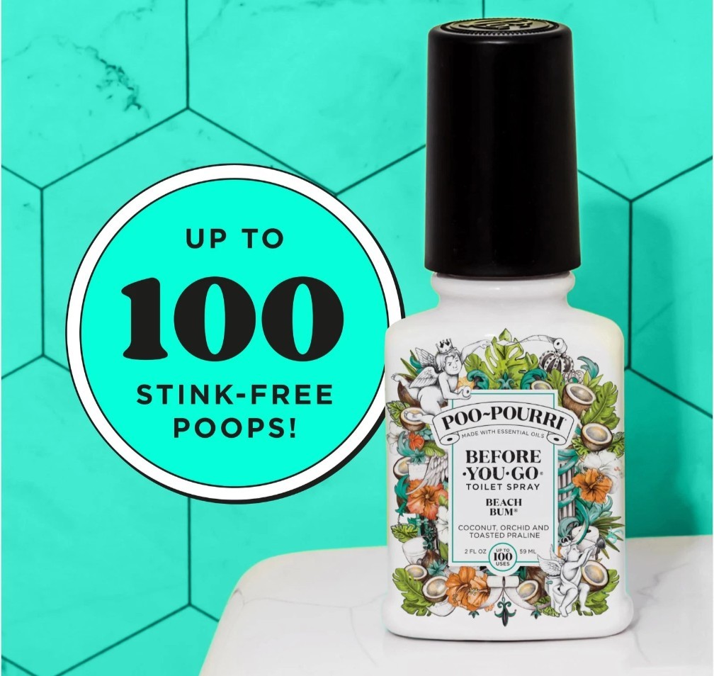 Poo-Pourri Beach Bum 2 fl oz Coconut Orchid Toasted Praline