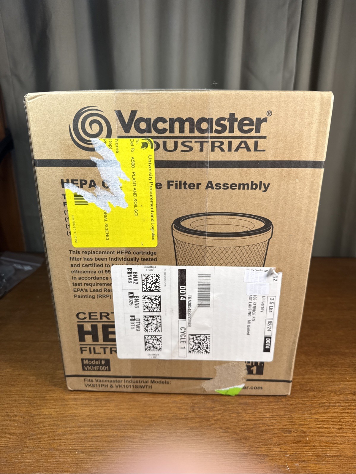 1 pcs VKHF001 Cartridge Filter Assembly for Vacmaster VK811PH & VK1011SIWTH