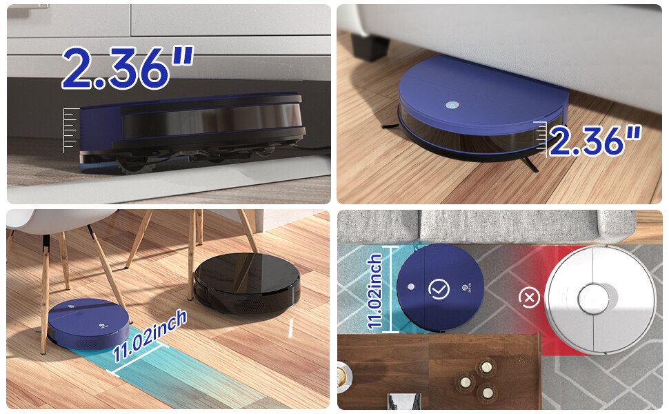 OKP Robot Vacuum Cleaner Self-Charging Work with WiFi/Voice/App Control 2200Pa