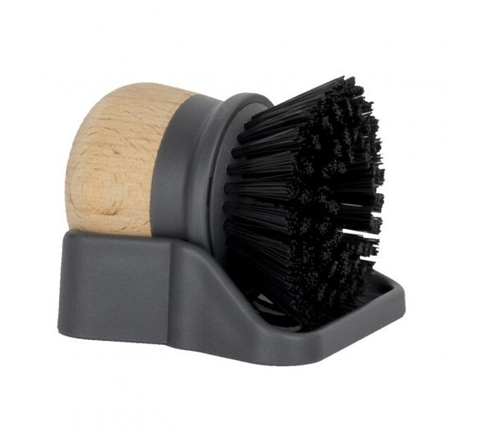 Casabella KIND Palm Brush with holder (Perfect Dish scrubber)