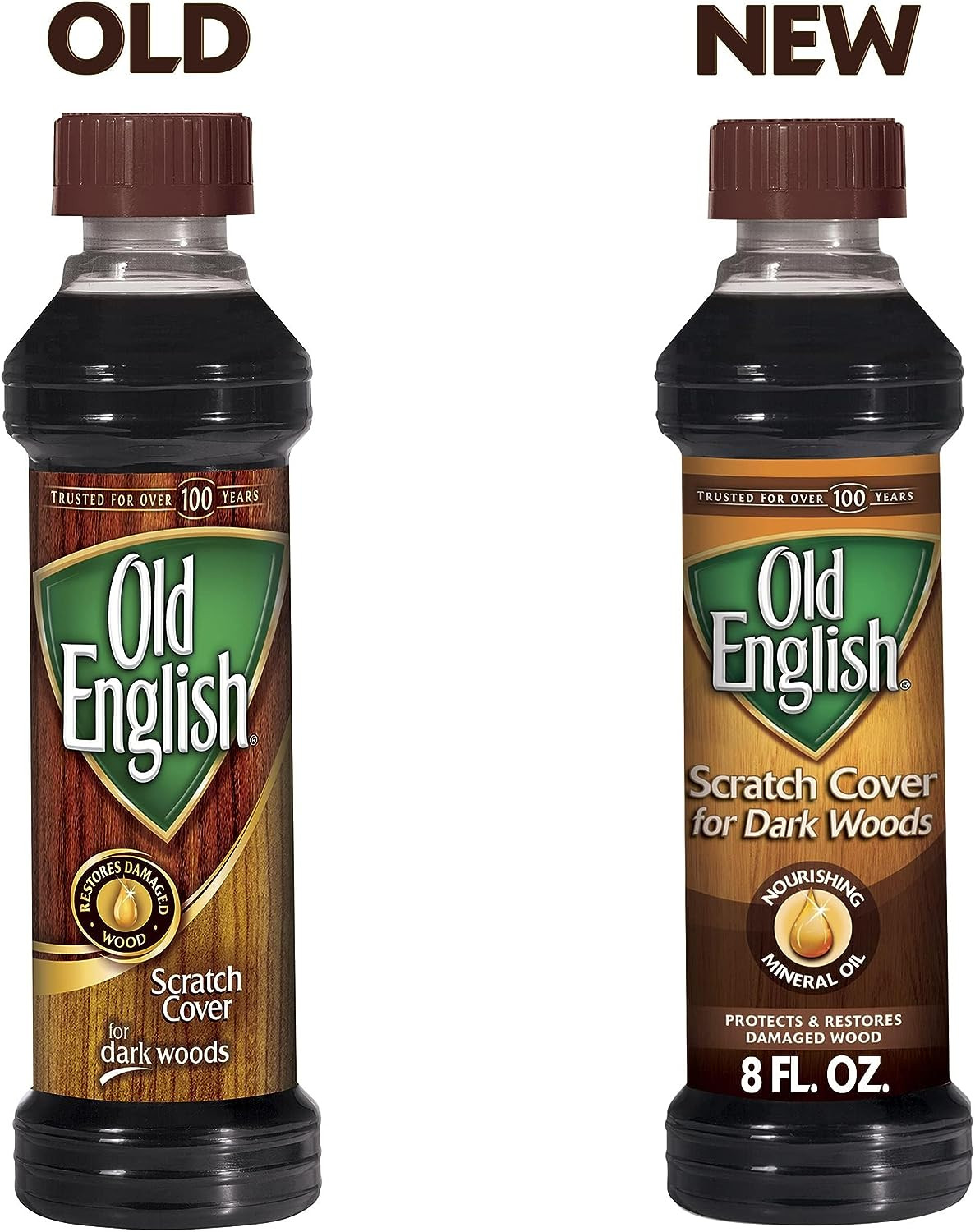 Old English 75144 Scratch Cover for Dark Woods, 8Oz Bottle, Wood Polish
