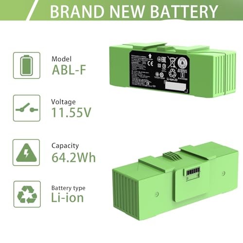 64.2Wh for Roomba Battery ABL-F for iRobot Roomba i&e Series i3 i3+ i4+ i8 i8+