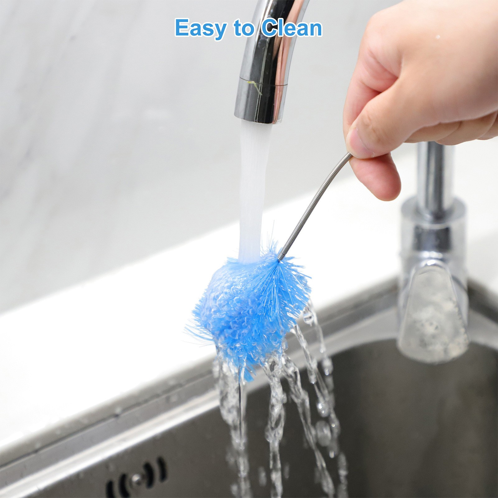 3 PCS Double Ended Drain Cleaning Brush Set Flexible Pipe Clog Remover Tool US