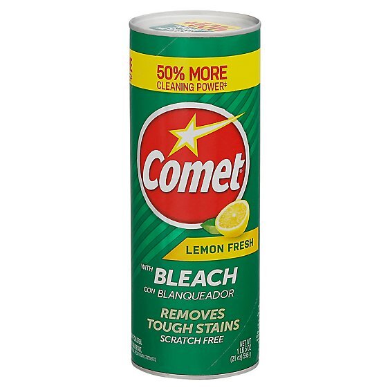 Comet Cleanser Powder with Bleach – Lemon Fresh Scent, 21oz (595g)