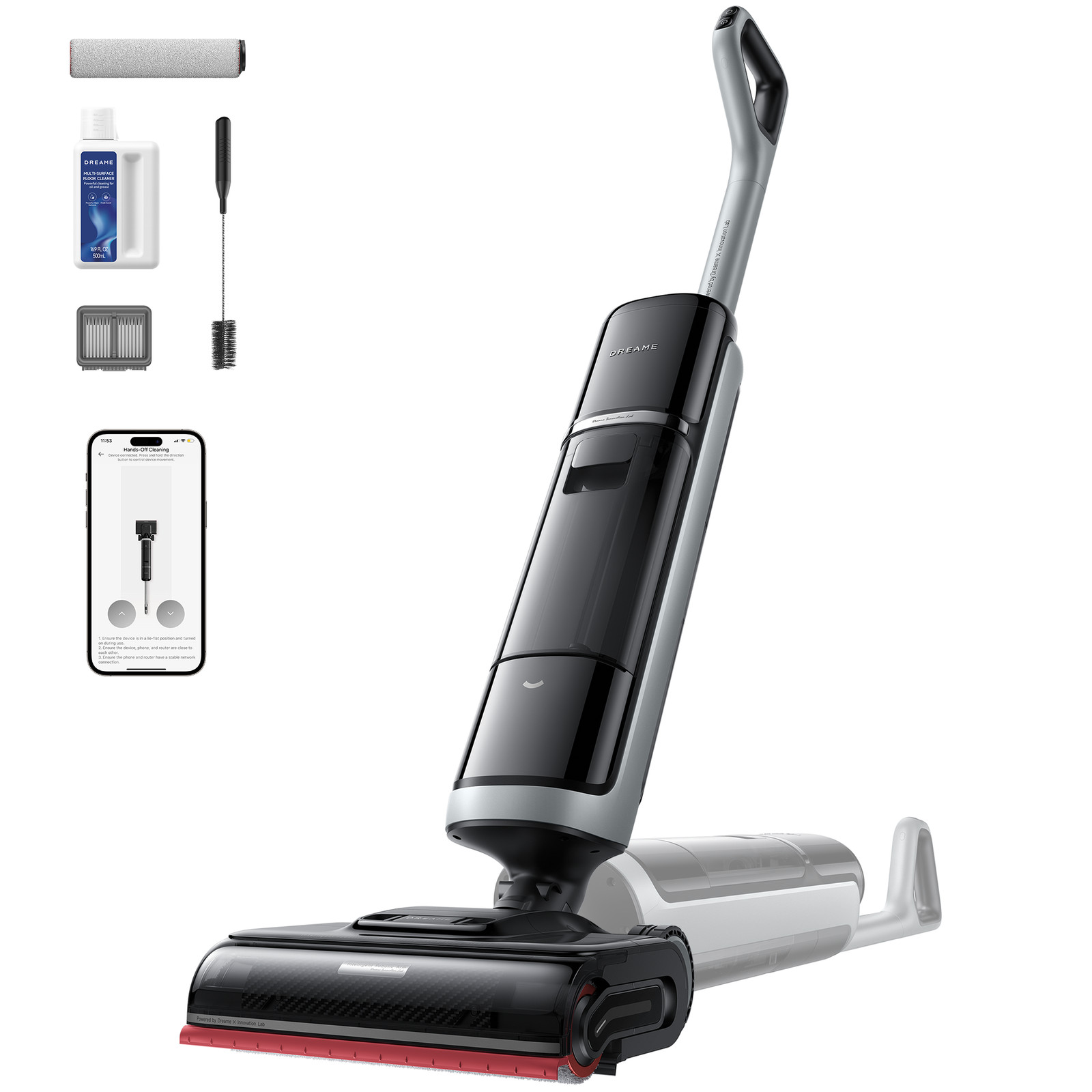 DREAME H15 Pro Heat Wet Dry Vacuum 194°F Hot Air Dry 22KPa｜Certified Refurbished