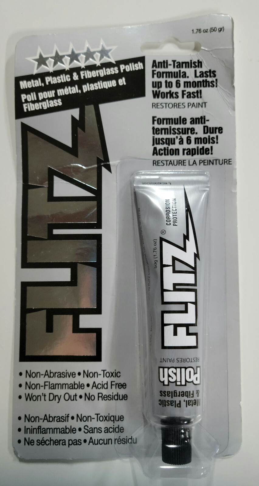 BP03511 FLITZ METAL POLISH PASTE 50 GRAM TUBE – NEW – FREE SHIP!