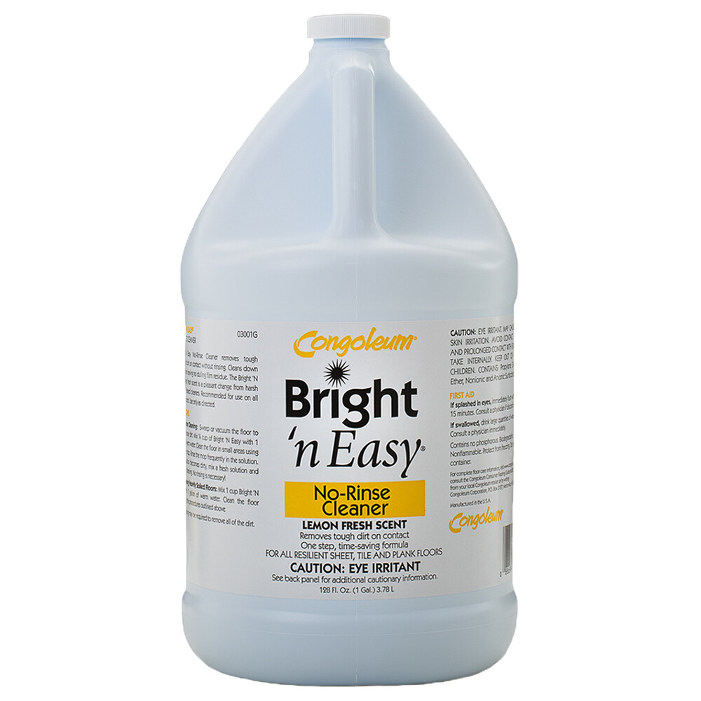 Congoleum Bright ‘N Easy No-rinse Cleaner (Concentrate), Gallon