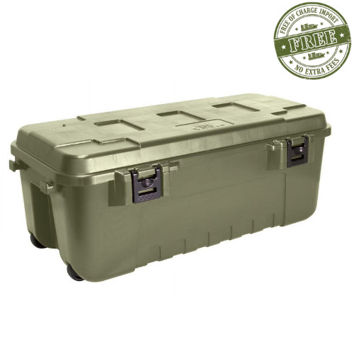 Plano Storage Trunk with Wheels, Large, 108-Quart Lockable Storage Box