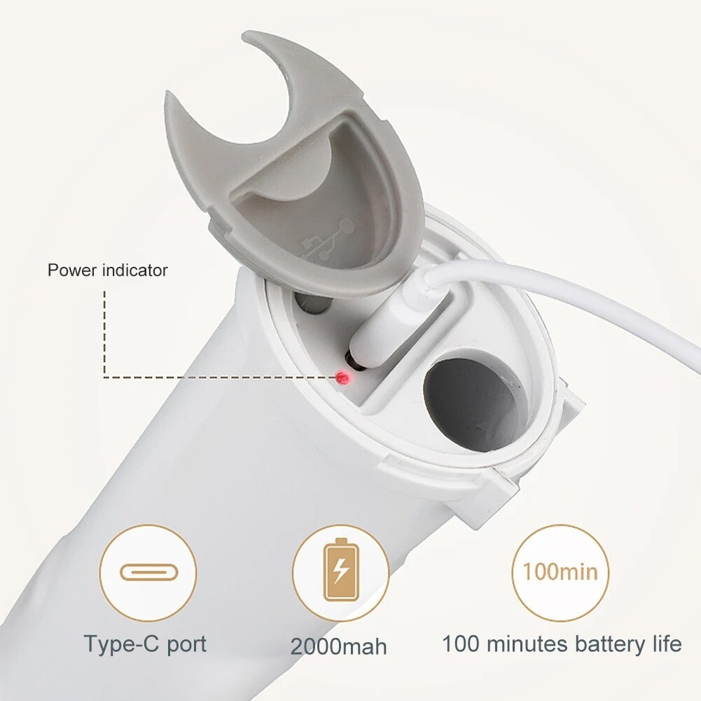 Electric Spin Scrubber Cordless Bathroom Scrubber with 6 Heads Telescopic Handle