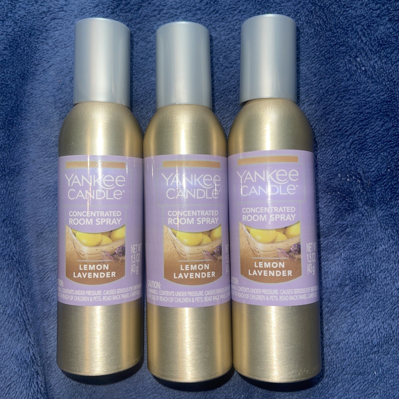 (Lot Of 3) Yankee Candle Lemon Lavender Concentrated Room Sprays 1.5 oz