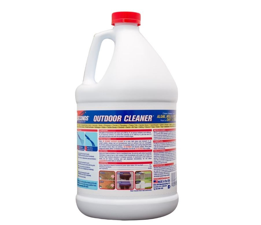 30 Seconds Outdoor Concentrate Algae Mold and Mildew Cleaner (1 Gallon) – 2 Pack