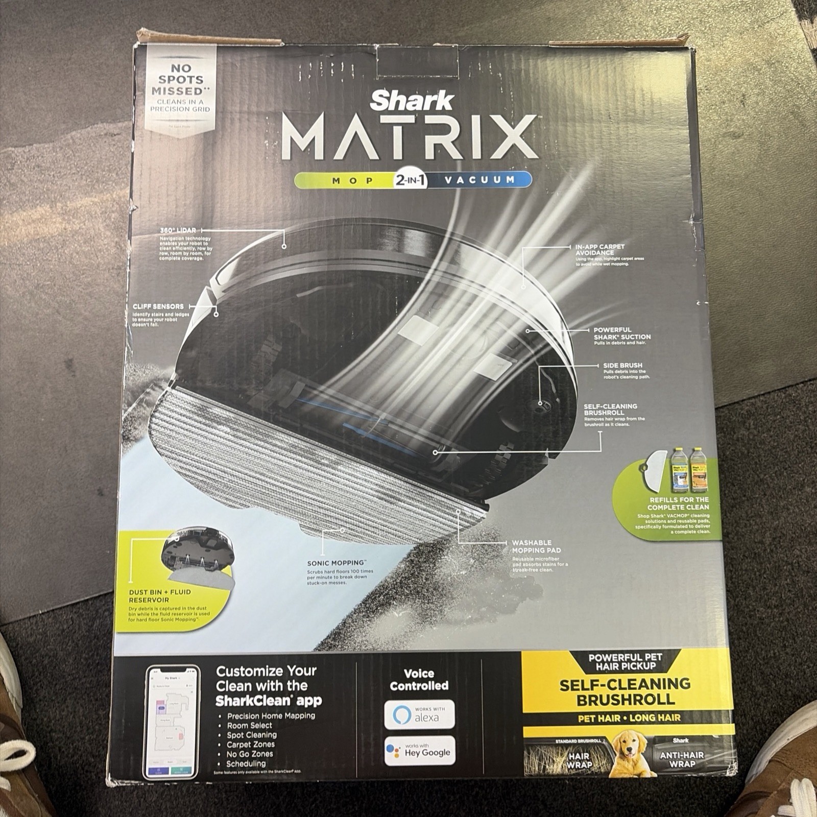 Shark Matrix (RV2400WD) -Robot 2-in-1 Mop & Vacuum…NEW!!….FREE S&H!!!