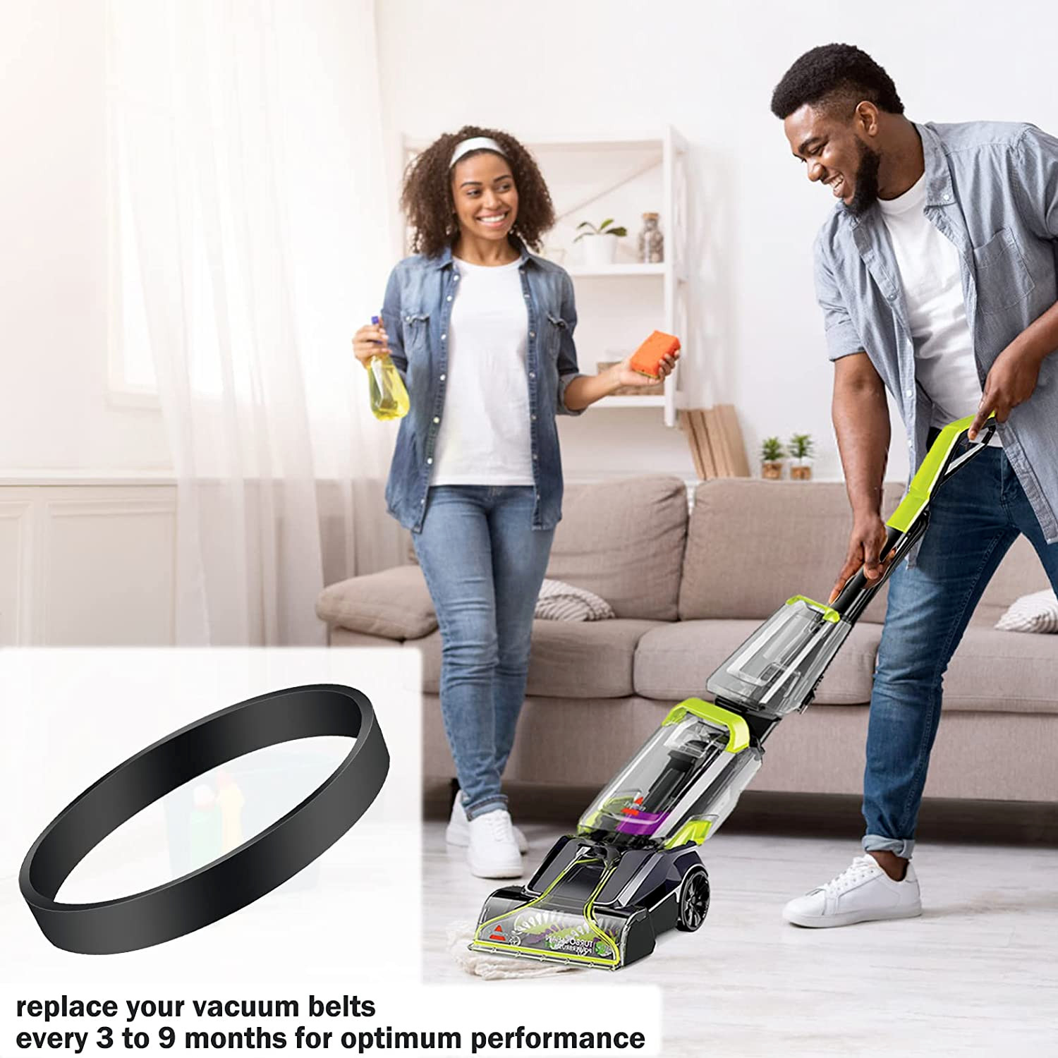 Vacuum Belt for Bissell Powerforce Powerbrush Pet and Turboclean Powerbrush
