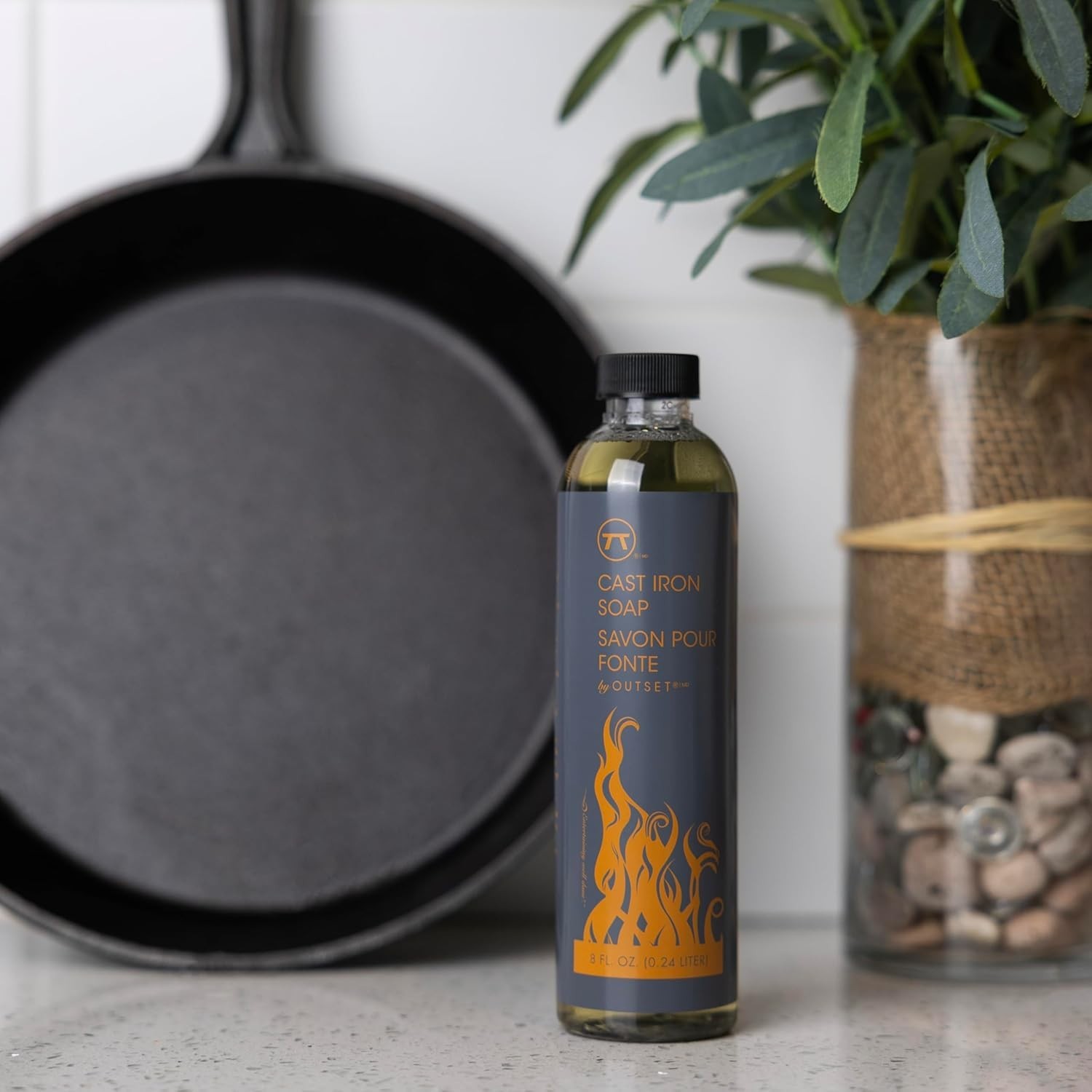 Cast Iron Soap, 100% Natural Cast Iron Cleaner and Rust Remover, 8 Ounces