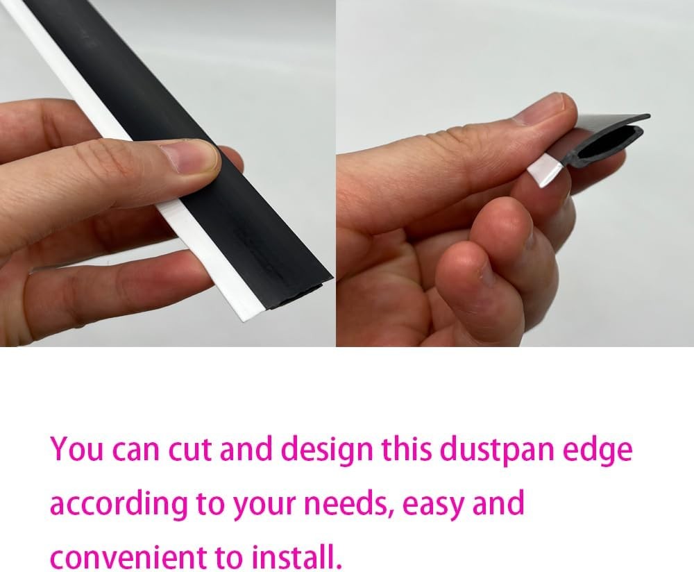 6 Pcs Dustpan Edge Replacement 26cm Garbage Shovel Rubber Lip Strip Dustpan