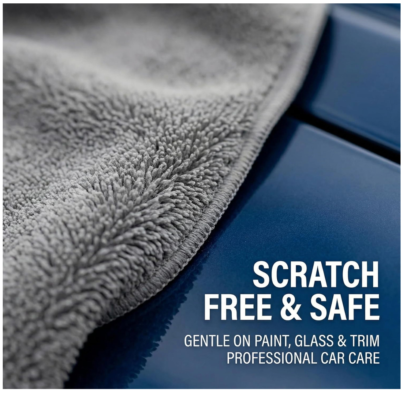 2 Pack Professional Large Microfiber Car Drying Towels (31″ X 24″), Scratch Free
