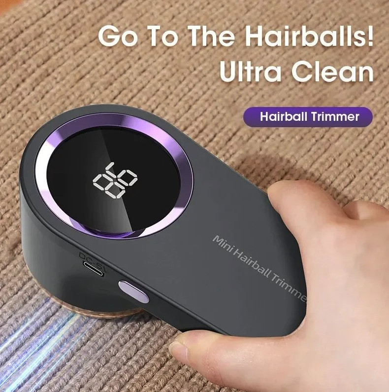 1pc LED Digital Electric Lint Remover USB Rechargeable Fabric Shaver – NEW