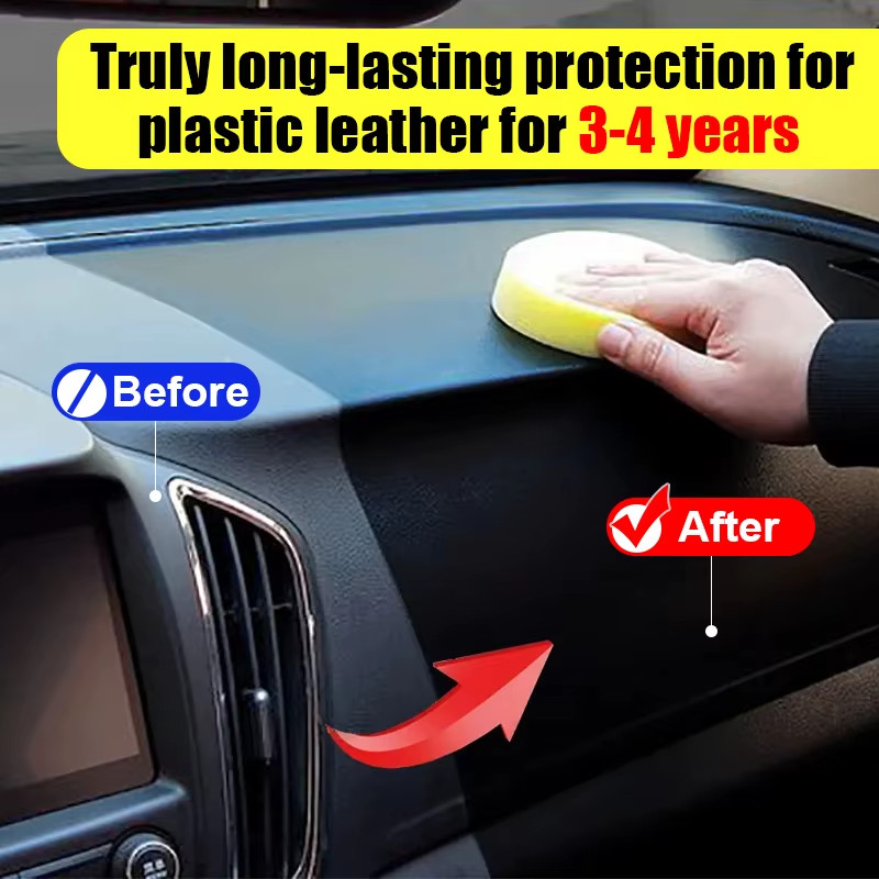 Car Plastic Restorer Back to Black Gloss Plastic Renovator Longlasting Coating L