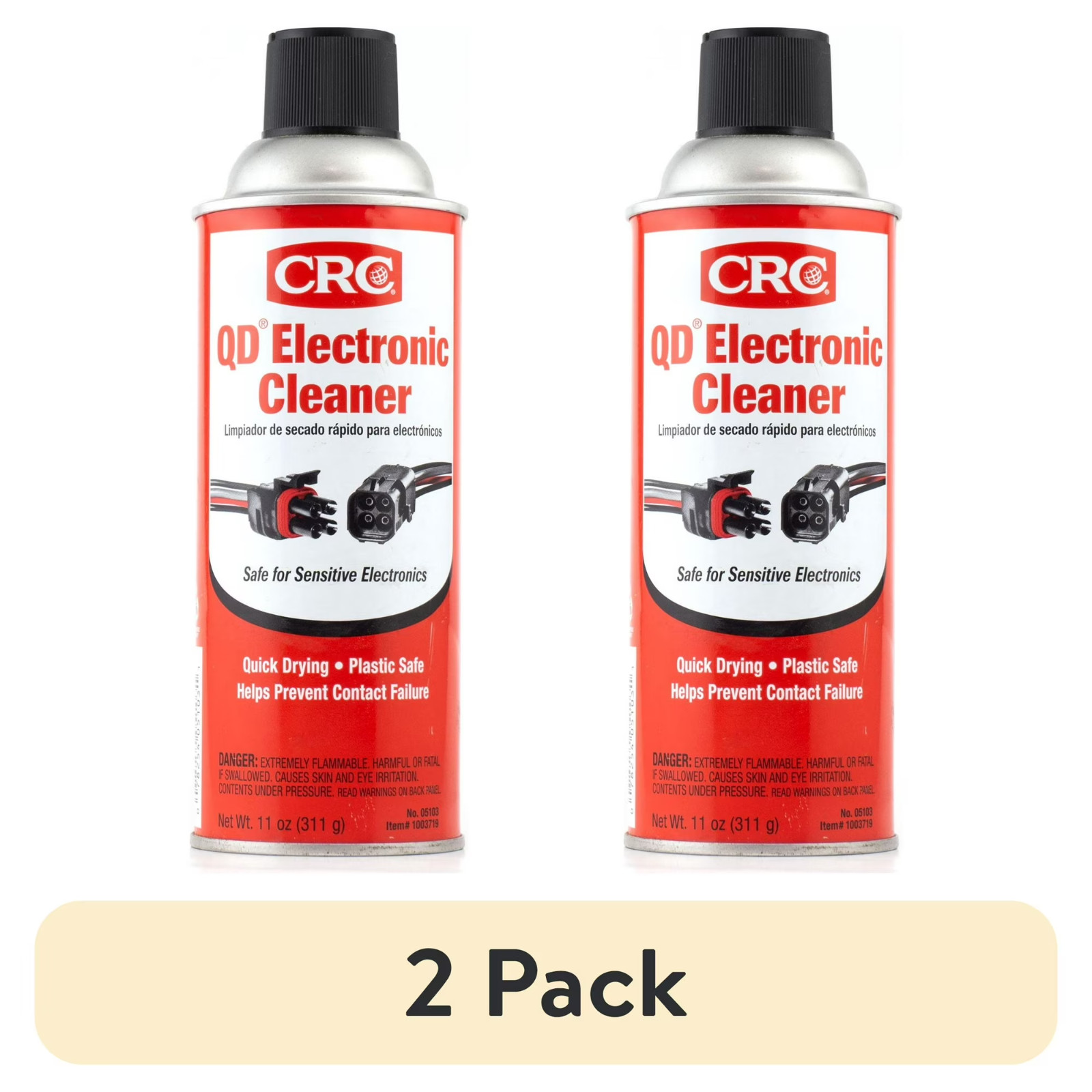 2 pack CRC Electronic Cleaner, Quick Dry for Sensitive Electronics, 11 Oz