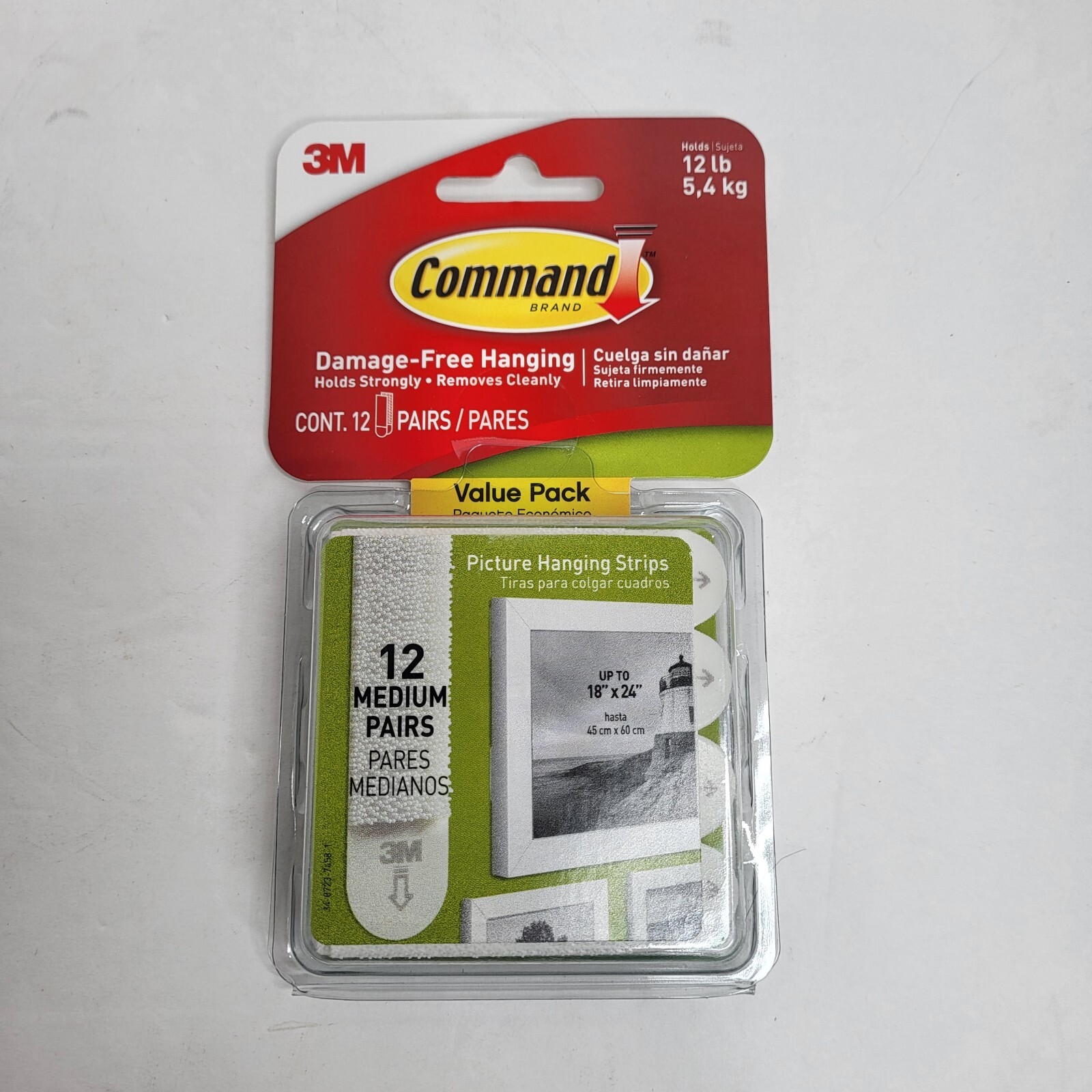 3M Command Strip – 3 PACK BUNDLE!! – 16 lb / 12 lb / Poster Size