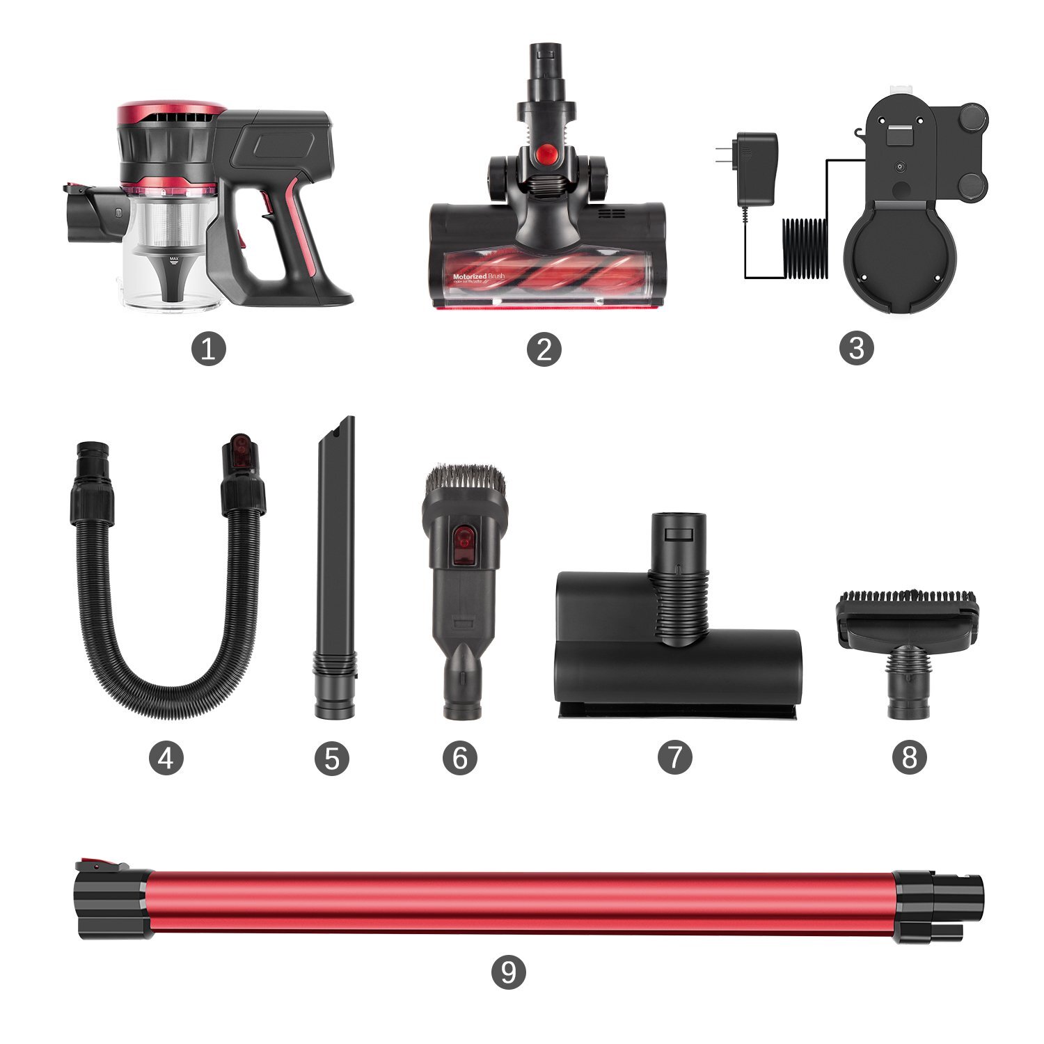 New Original MOOSOO K17 Cordless Stick Vacuum Cleaner – Replacement Parts
