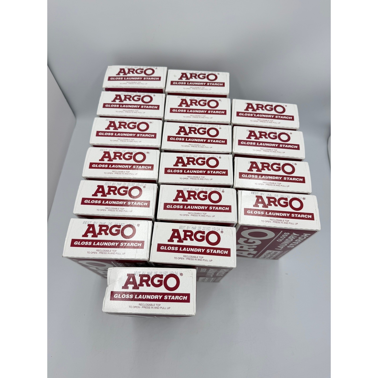 Argo Gloss Laundry Starch 16 oz Discontinued Sealed NOS Choose Quantity