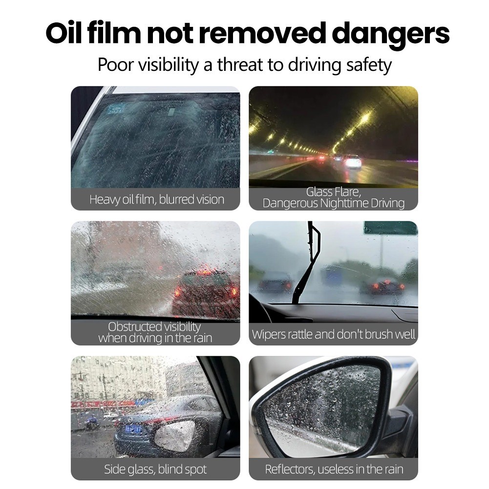 New Q4 Glass Guard & Emulsion Cleaner – Oil Film Remover Lotion for Glass Surfac