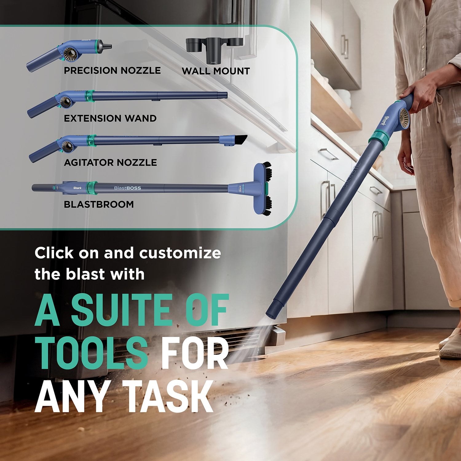 🦈 Shark BlastBoss Air Blaster 190 MPH Cordless Indoor Outdoor Cleaner