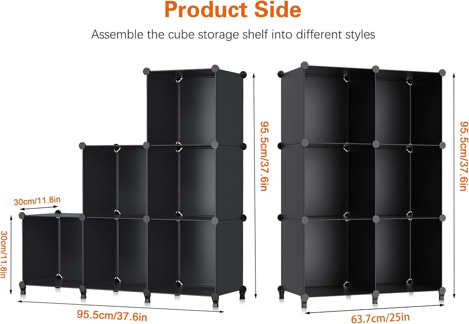 6 Cube Storage Organizer, Closet Organizer Bookshelf Bookshelf