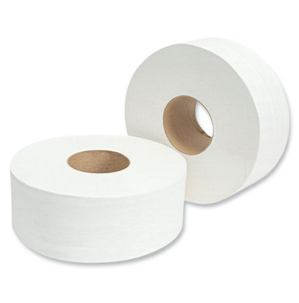 Morcon Tissue Jumbo Bath Tissue, Septic Safe, 2-Ply, White, 12 Rolls/Carton