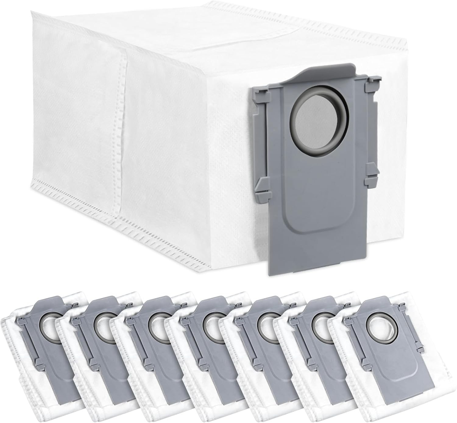 8 Pack Dust Bags for Roborock QV 35A Saros 10 10R Q Revo Qrevo S Qrevo Pro
