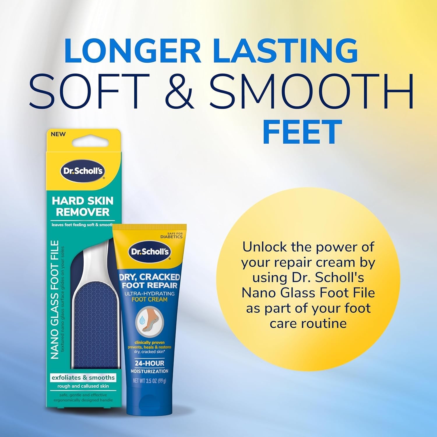 Dr. Scholl’s Dry, Cracked Foot Repair Ultra Hydrating Foot Cream, 3.5 oz