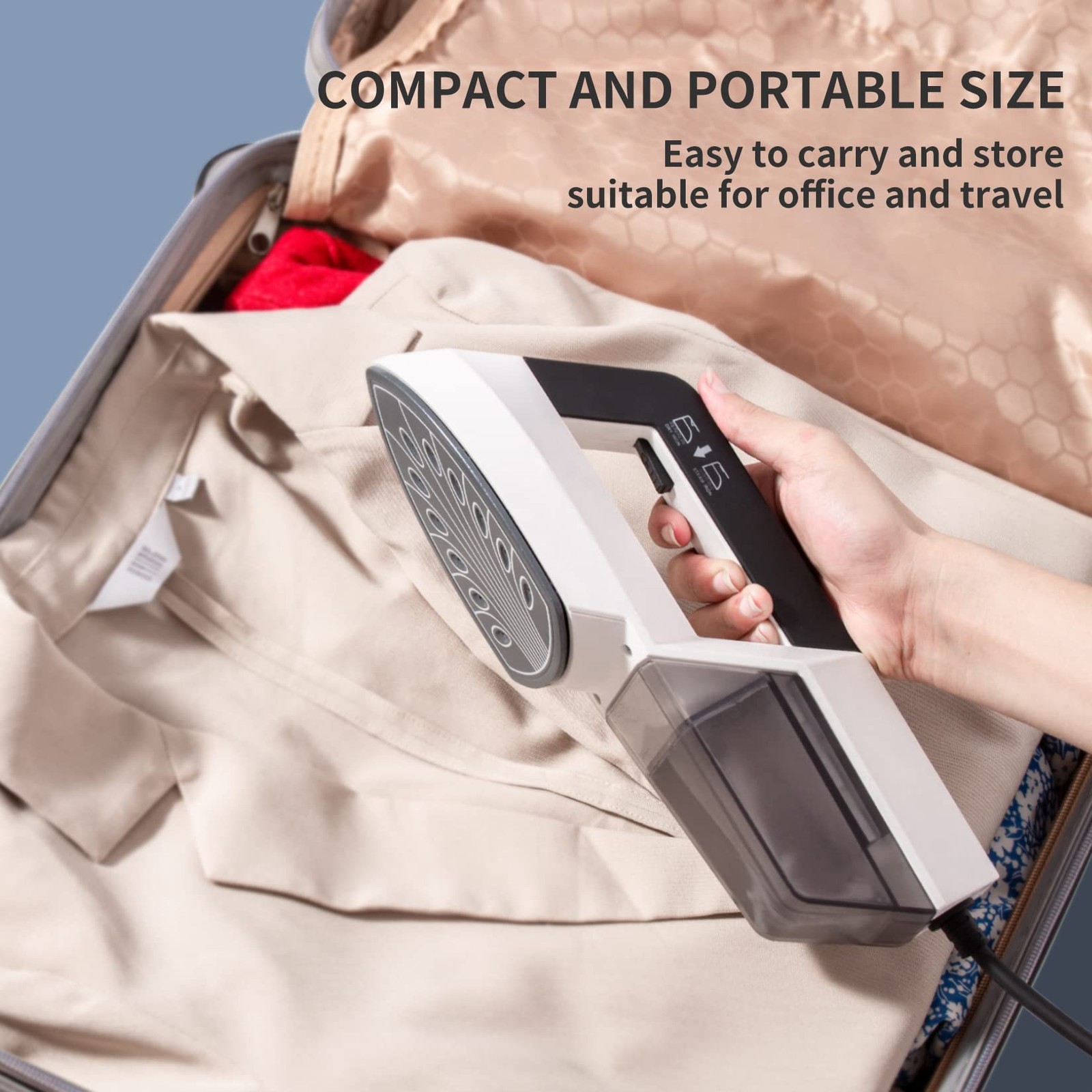 1300W Handheld Steamer Clothes 30 Second Fast Heat Up Portable Iron Travel