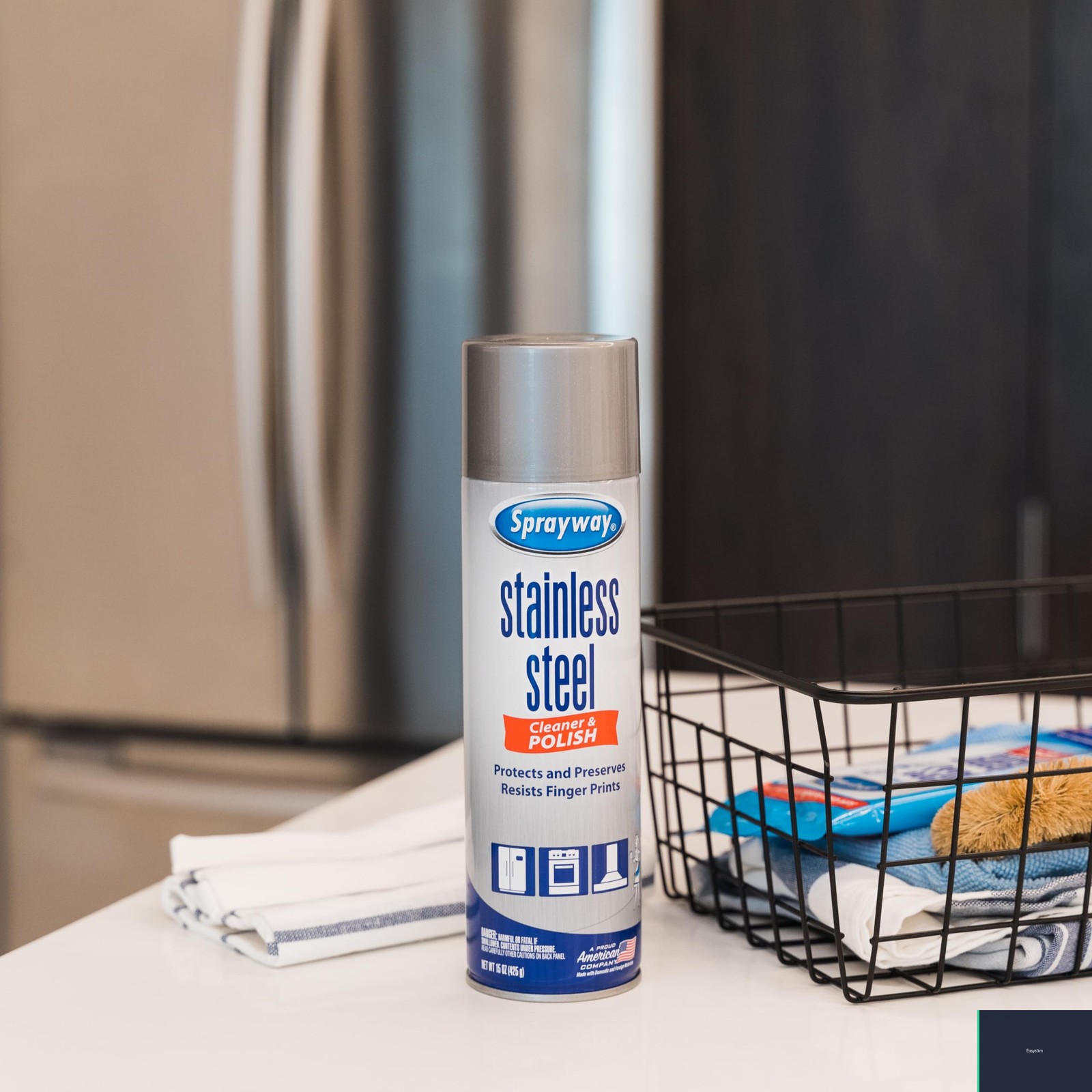 Stainless Steel Cleaner, Water-Based, 15 Fl Oz, Non-Streak, No Drip