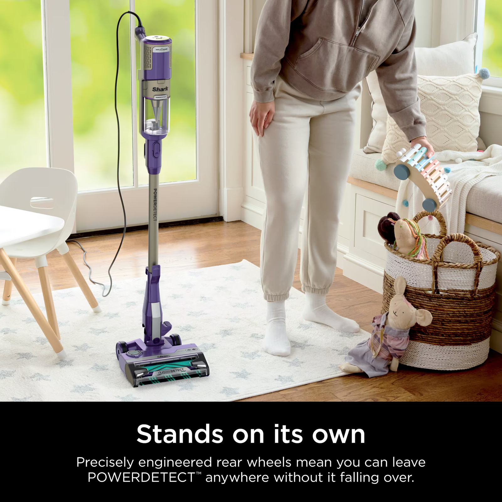Shark – POWERDETECT Ultra-Light Corded Stick Vacuum with DuoClean Detect Tech…