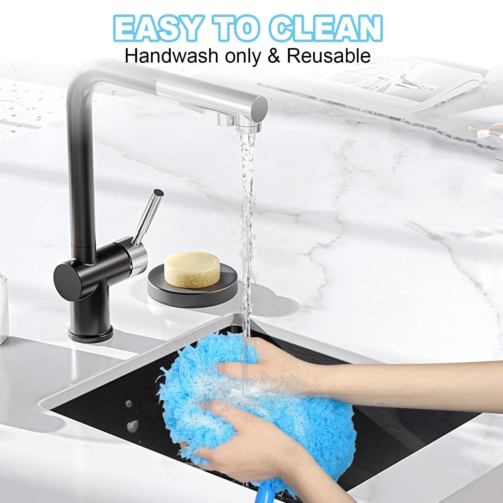 13-50 Inches Ceiling Fan Duster with Extension Pole