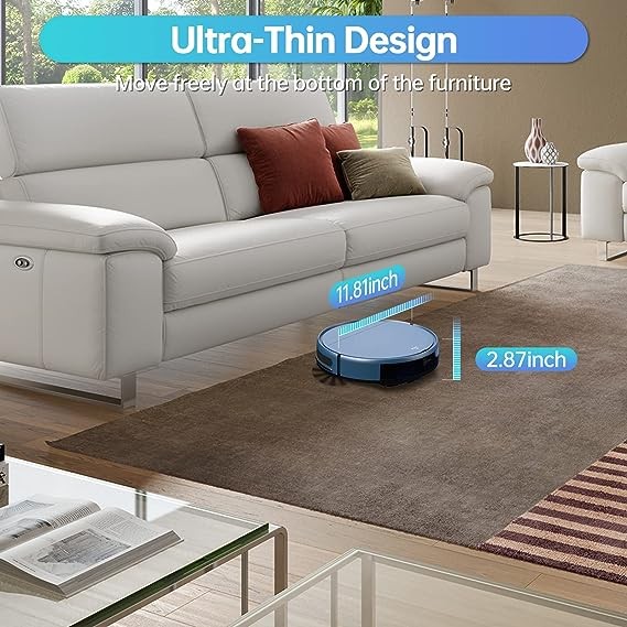 ZCWA Robotic Vacuum and Mop Blue BR151 Missing Accessories