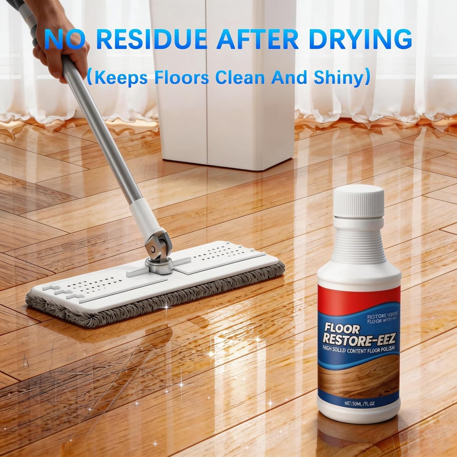 2pcs Polish for Tile Floor Restorer Polish Revitalize Shine Wood Floor Polishing