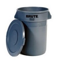 Rubbermaid Brute Polyethylene Round Trash Lid Fit 10 20 32 44 and 55gal – FG2632