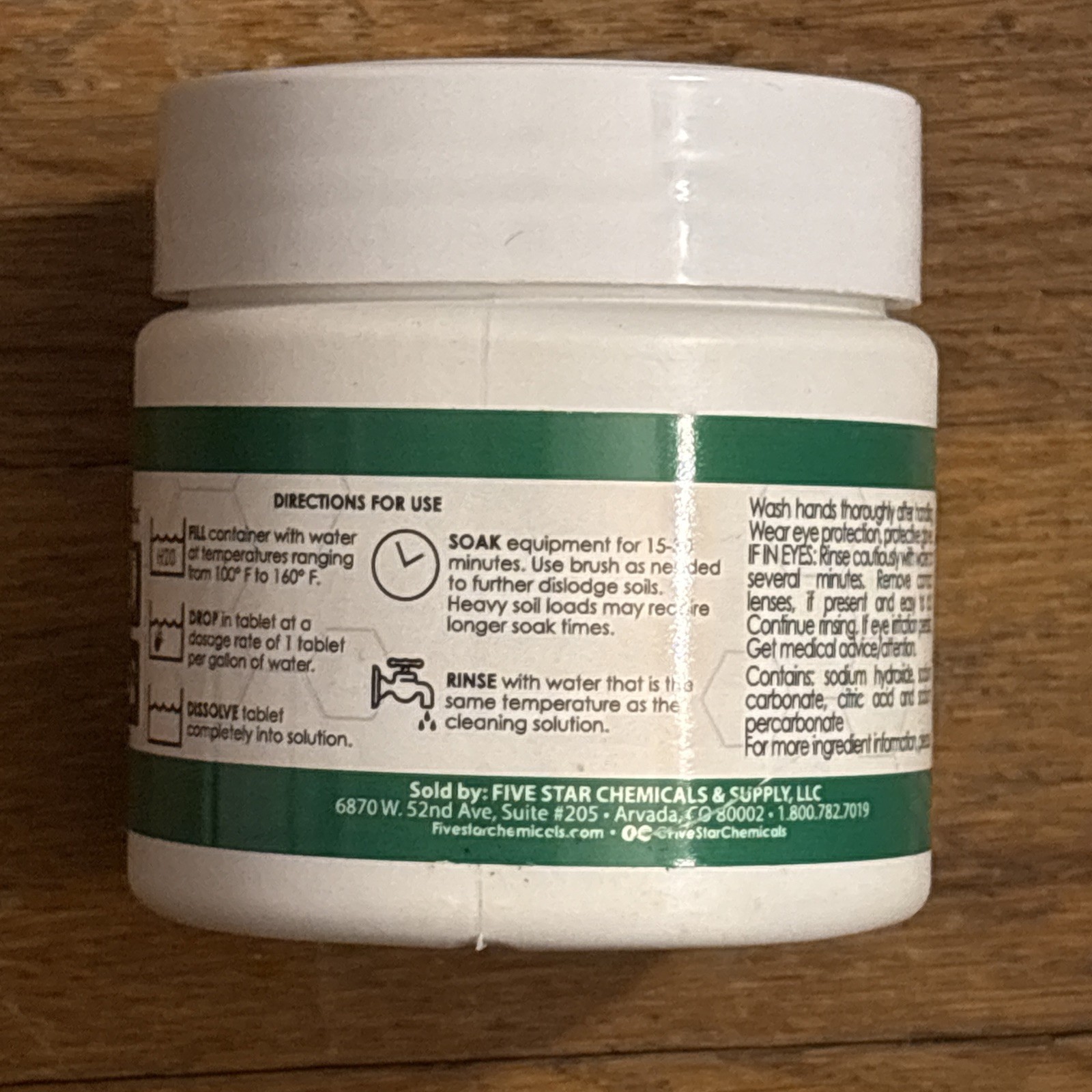 Five Star PBW Tablets – 10 g(1 Tablet Per 1 Gallon of Water) 12ct – Growler, Car