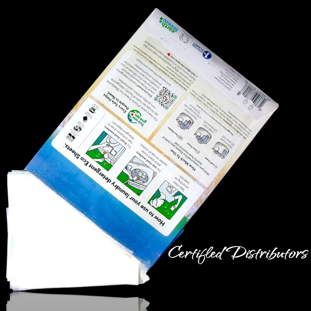 Earth Breeze (5-Pack) Laundry Detergent Sheets Fragrance-Free 300 Loads Total