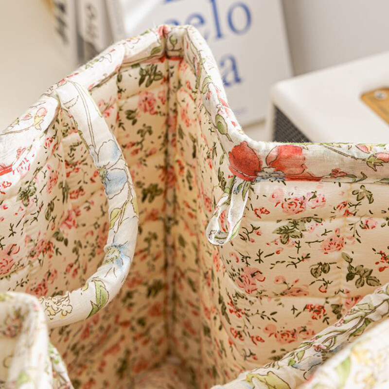 Fabric Storage Basket Rural Style Portable Clothes Miscellaneous Storage Basket